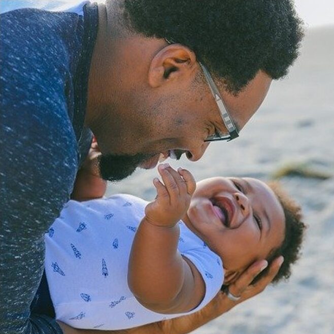 Papa mit Baby Papa mit Baby